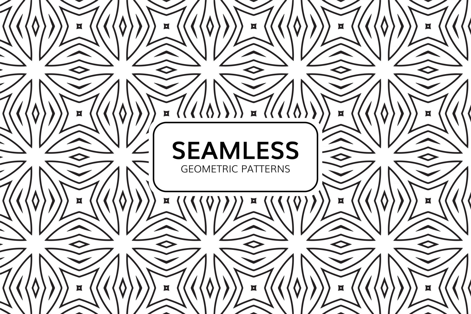 Abstract Geometric Seamless Pattern Background Free Vector