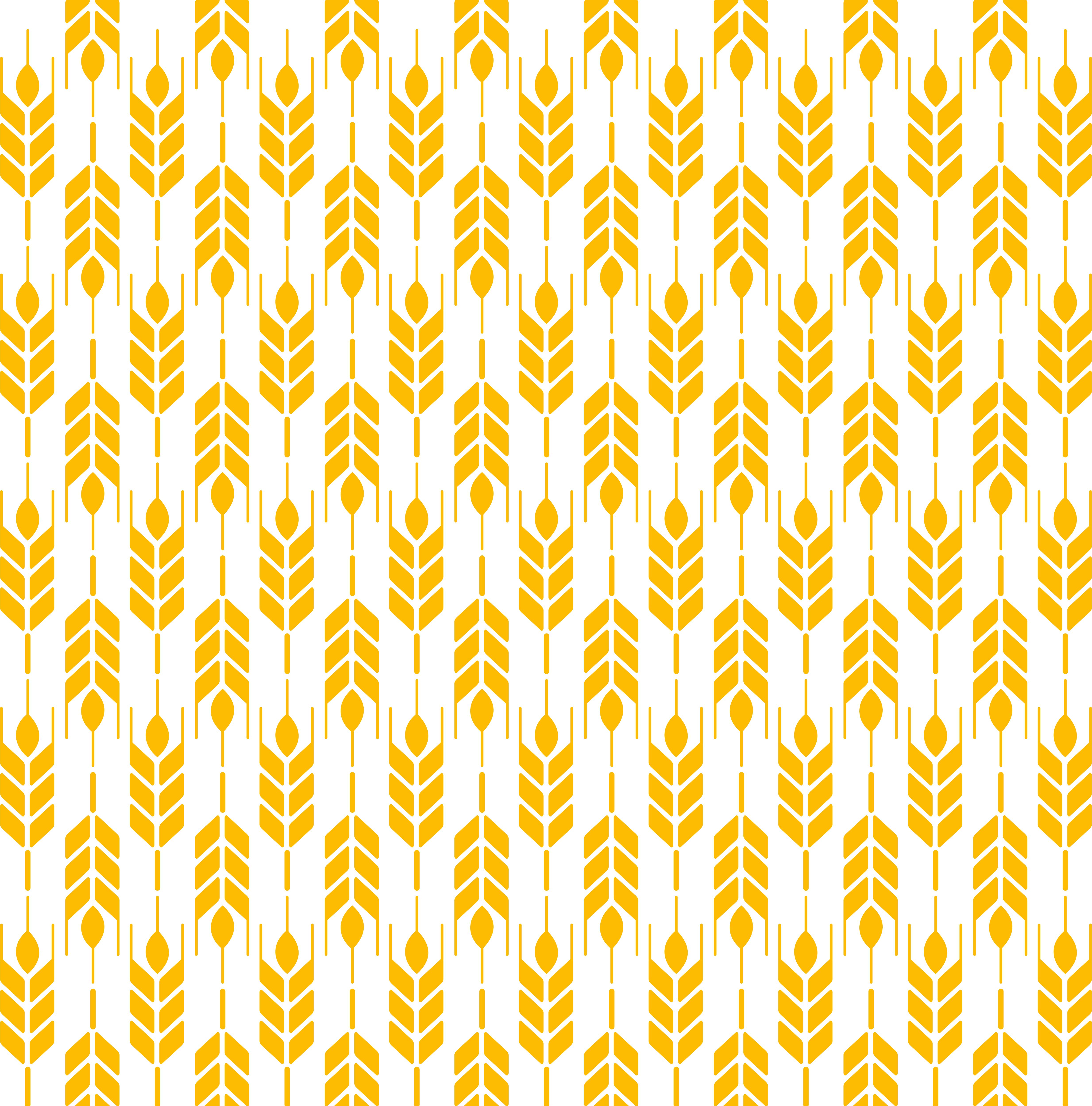 Yellow wheat ears seamless pattern Free Vector