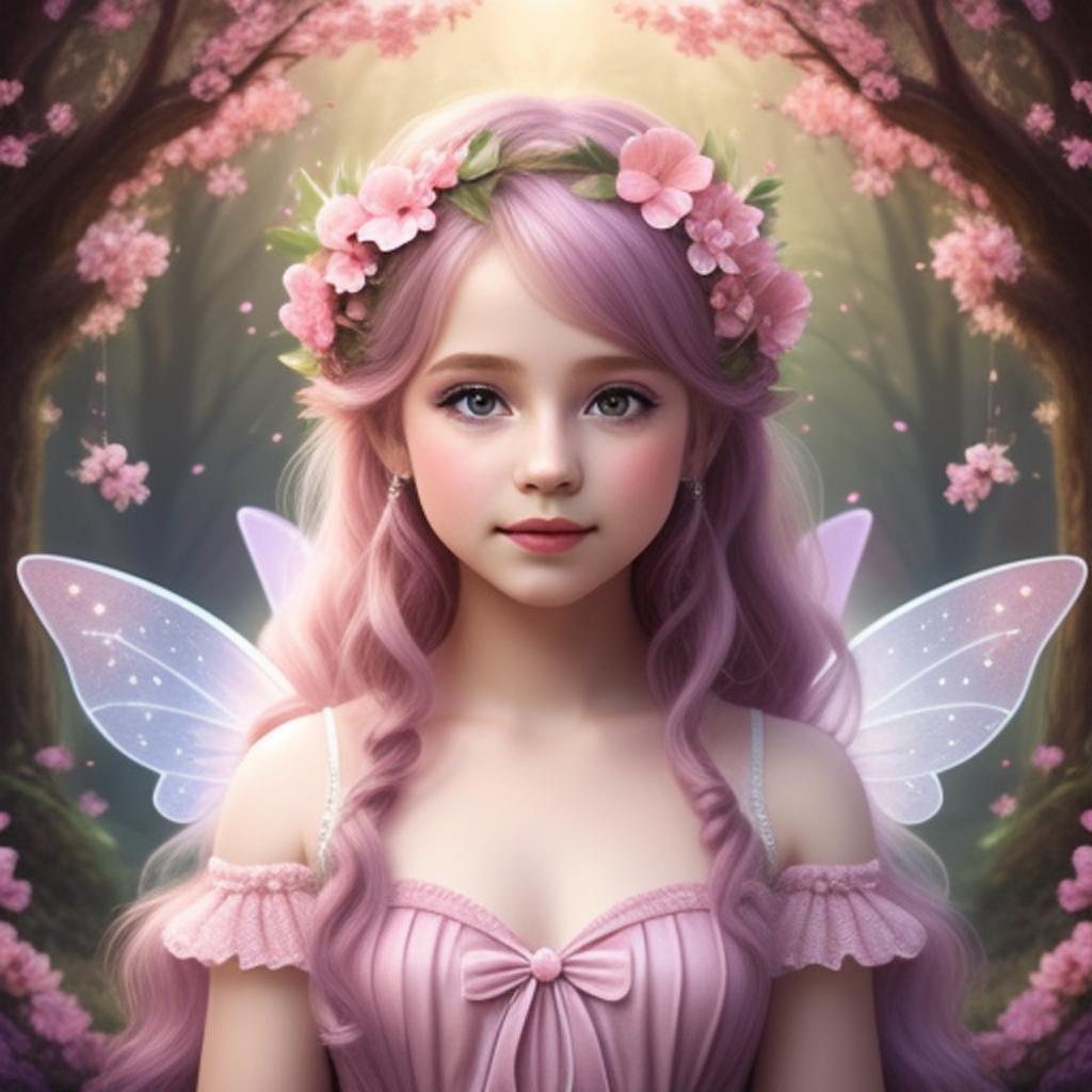 Whimsical fairy young girl. by @ai_generated