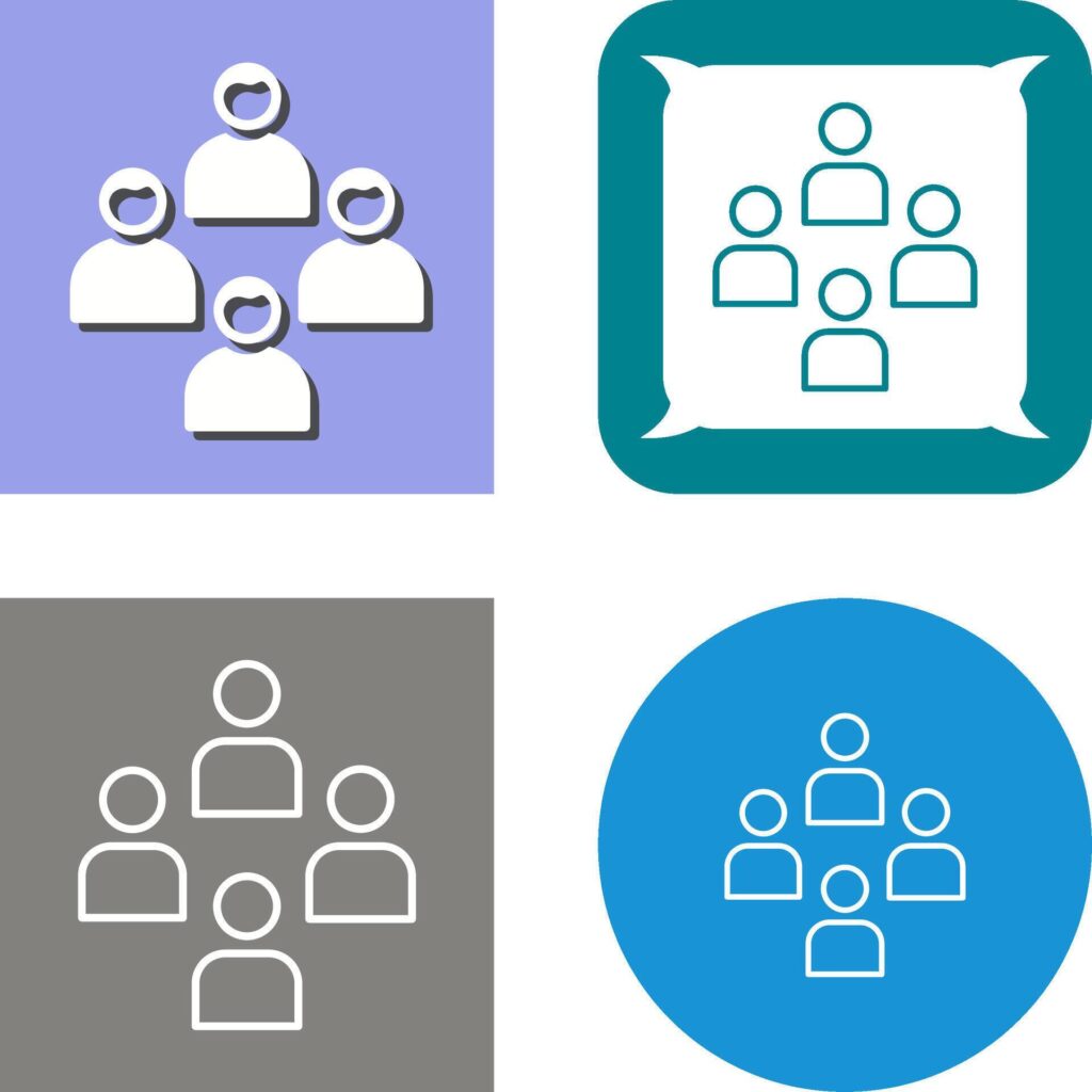 Network Group Icon Design Stock Free