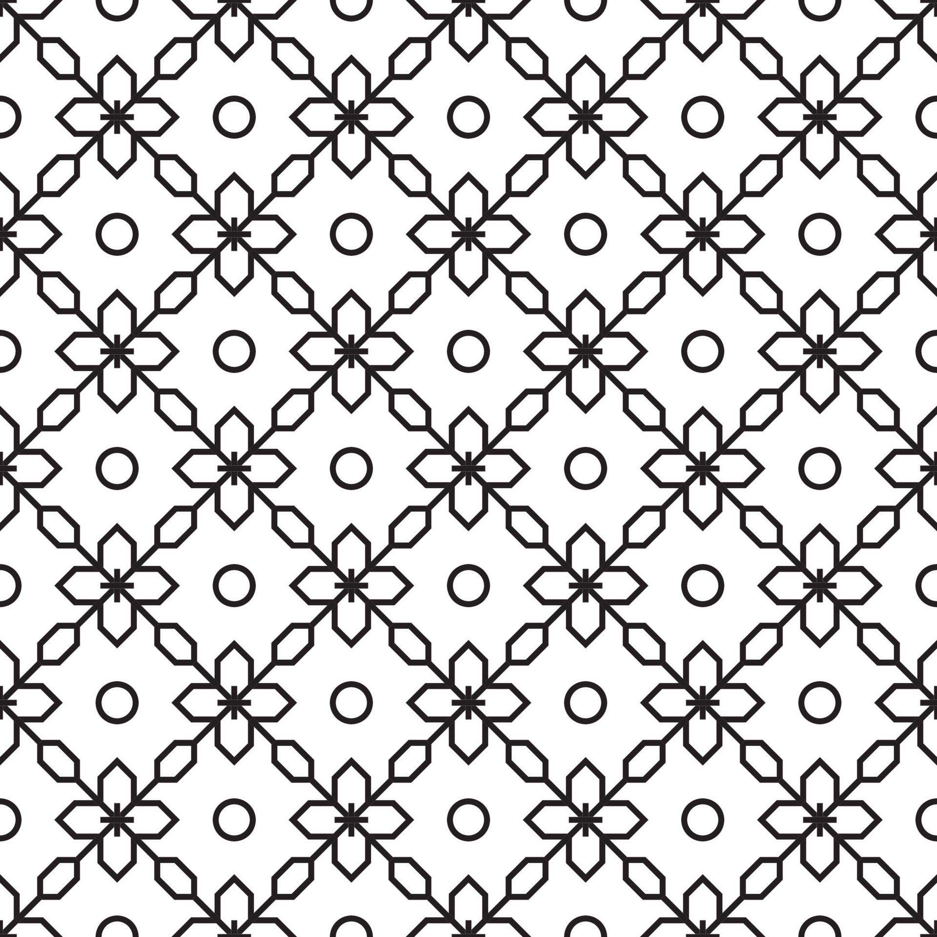 seamless pattern of geometric tile texture Free Vector