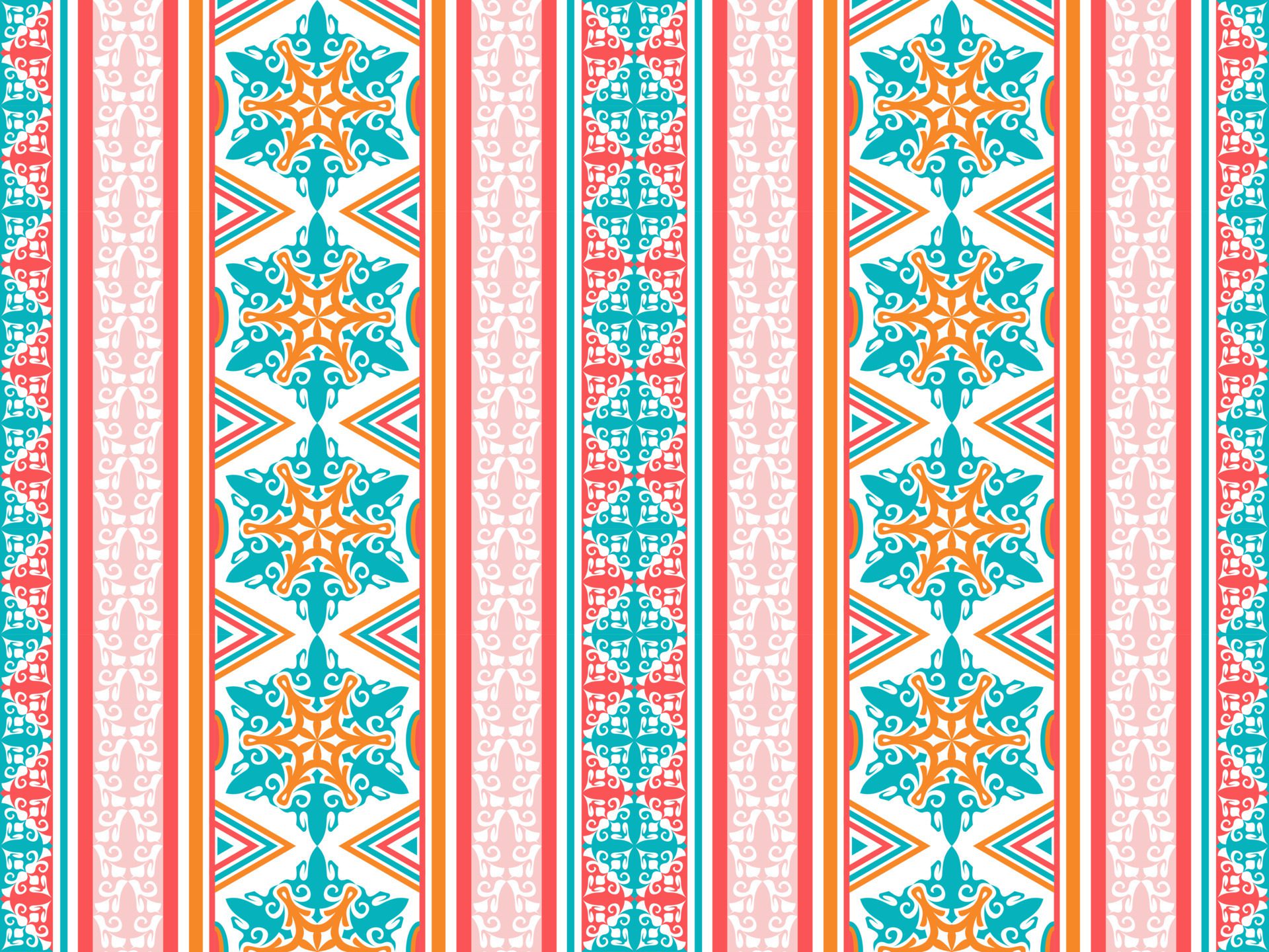 elegant ethnic pattern background Free Vector