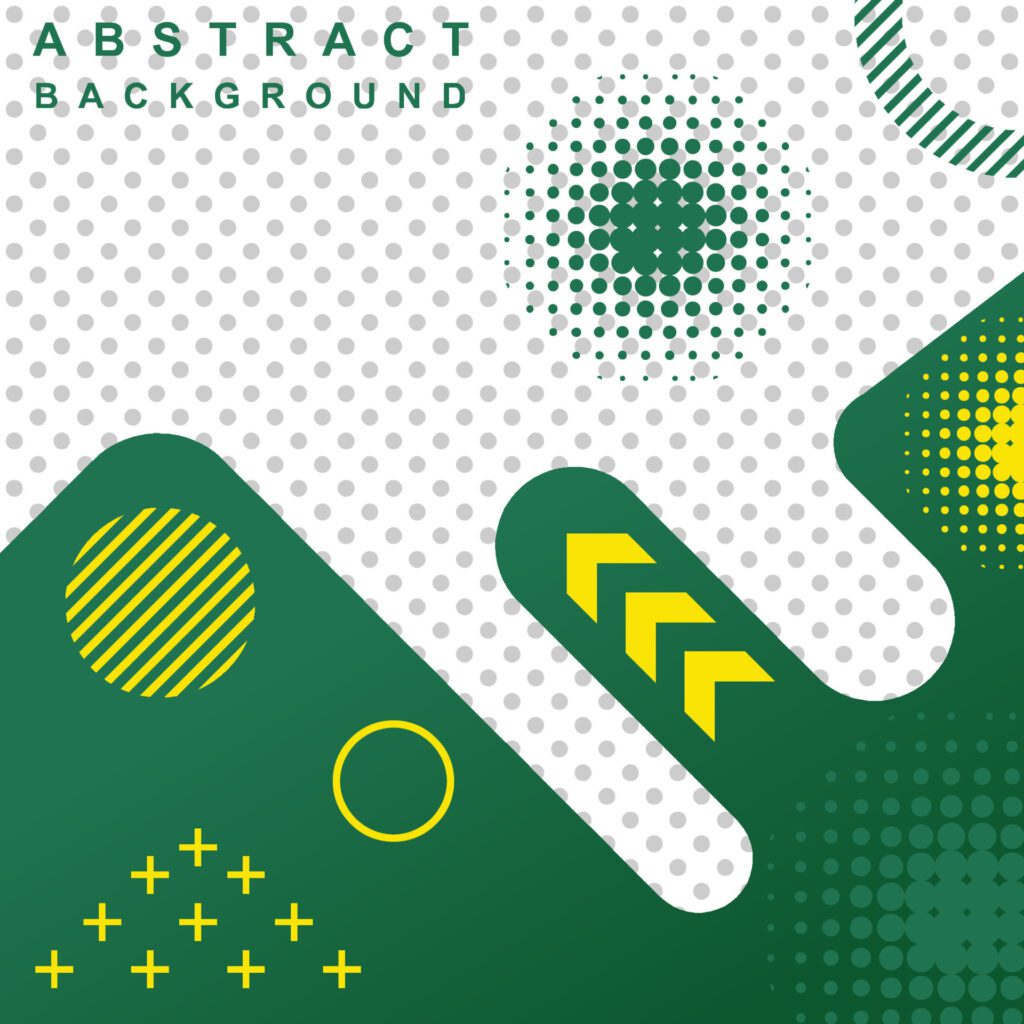 abstract background with geometric model of green color Free Vector and Free SVG