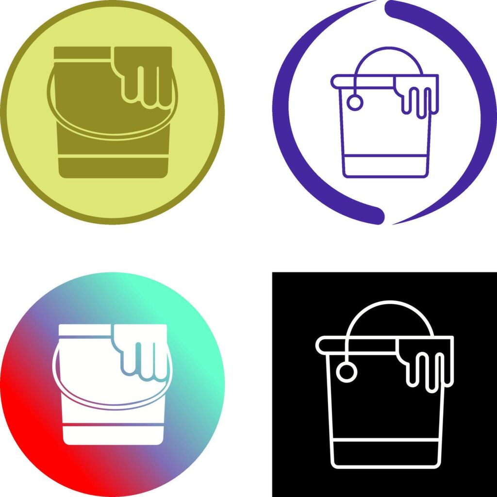 Paint Bucket Icon Design Stock Free