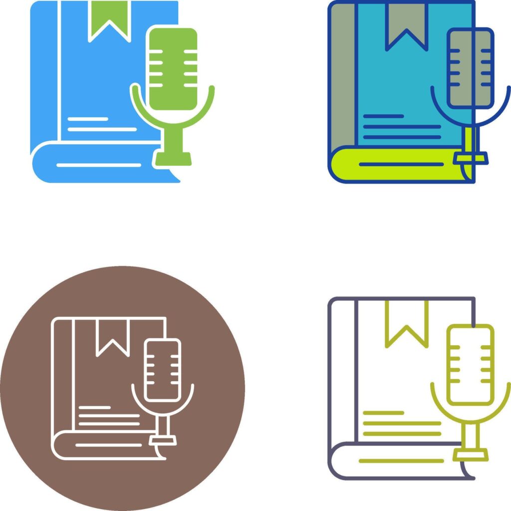 Audiobook Icon Design Stock Free