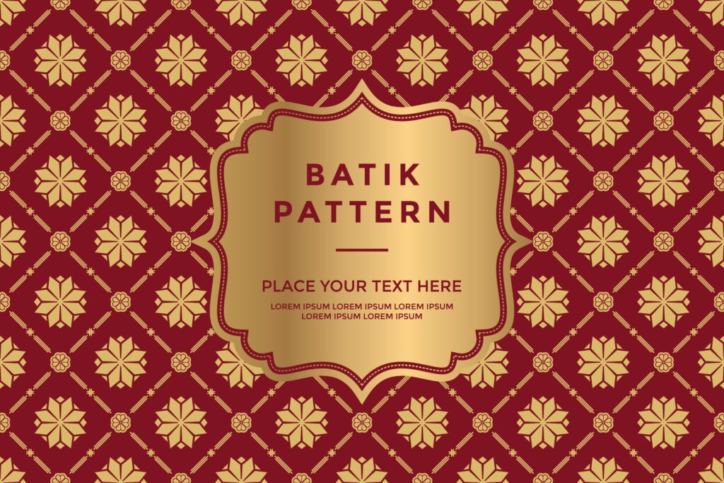 Batik songket pattern traditional background design batik pattern Free Vector