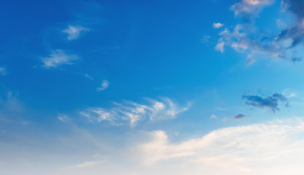 blue sky with white cloud view nature Stock Free