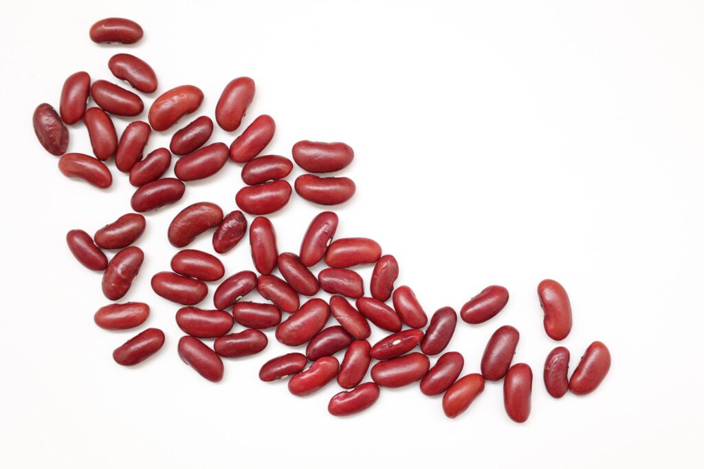 Red beans isolated on white background Stock Free