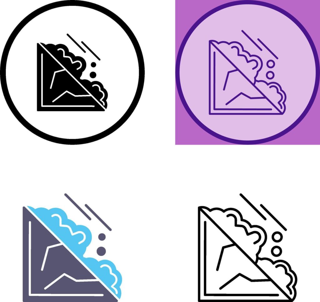 Avalanche Icon Design Stock Free