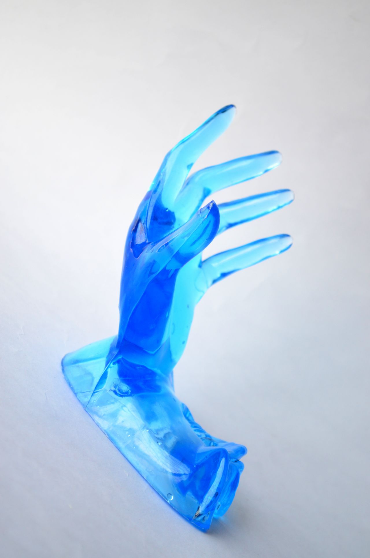 Blue Plastic Hands Stock Free