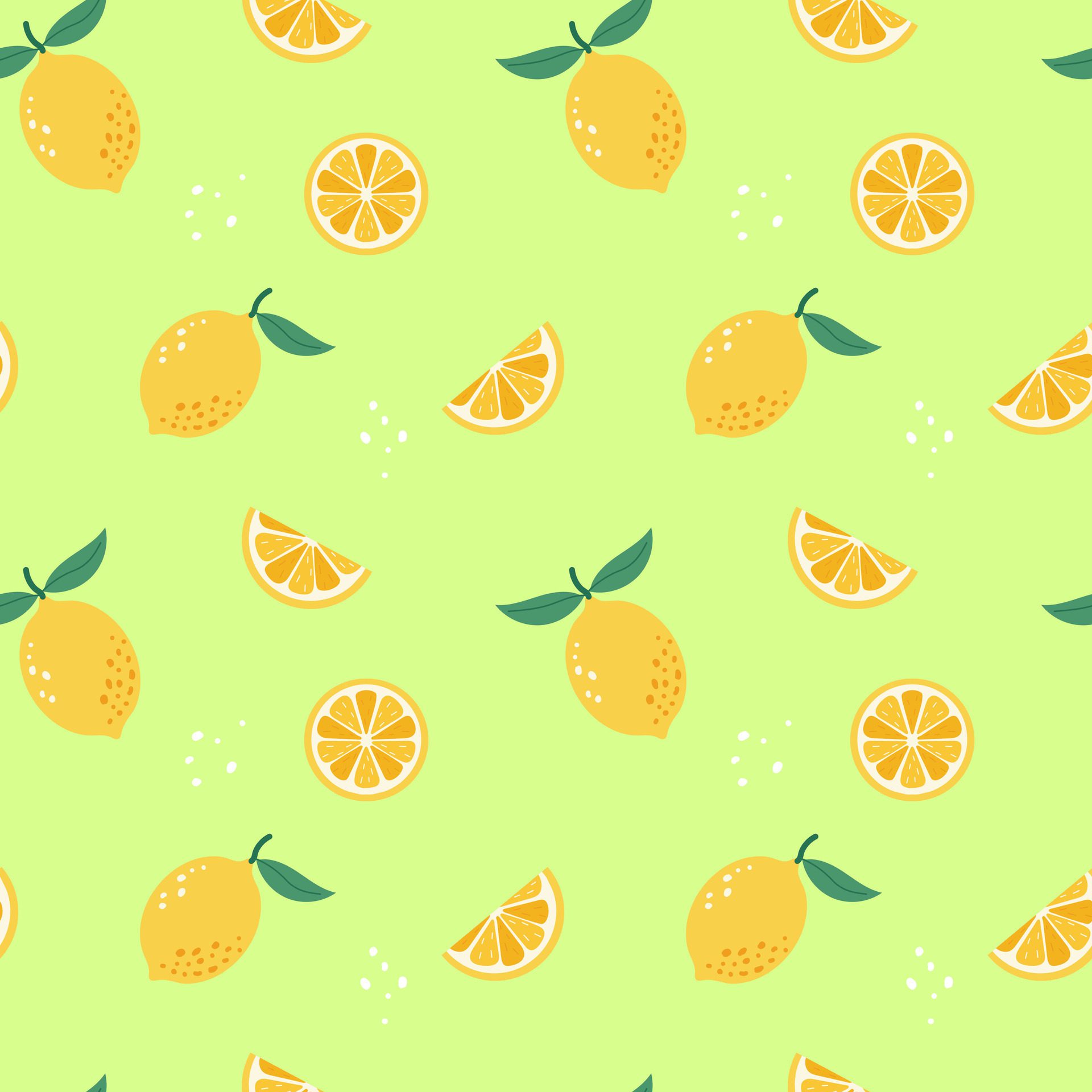 summer fruits seamless patterns Free Vector