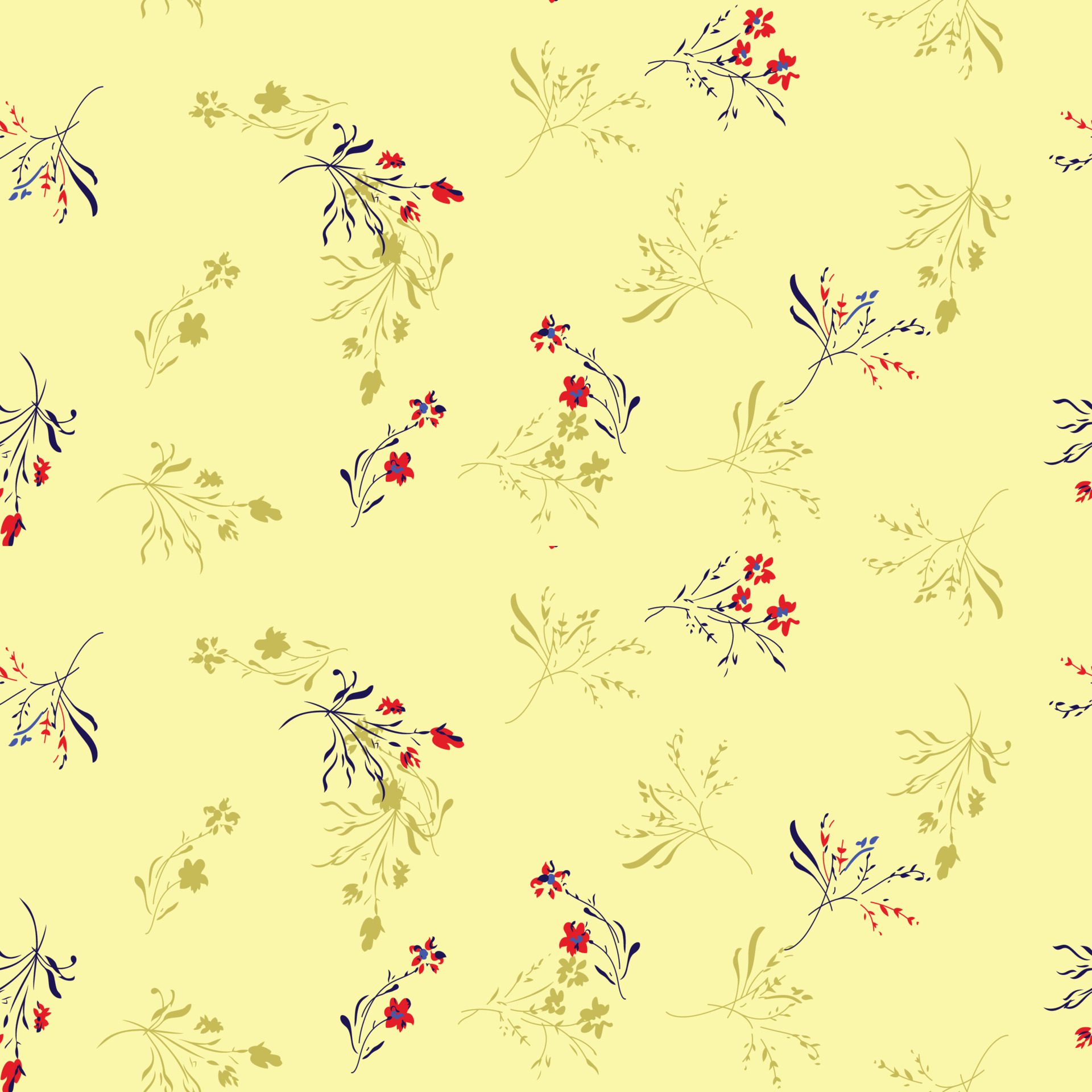 goods best beautiful fabric vector art design wallpaper seamless pattern vector illustration png files pattern background floral Free Vector