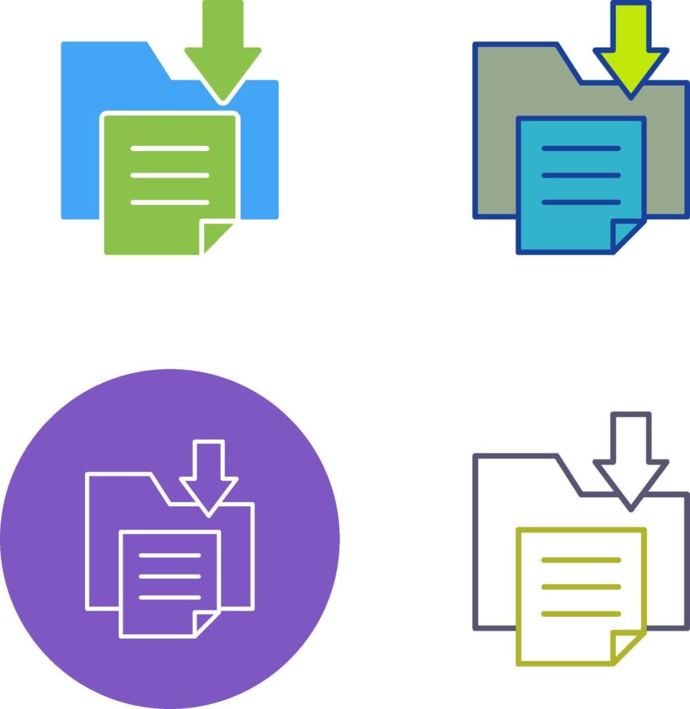 File Storage Icon Design Stock Free