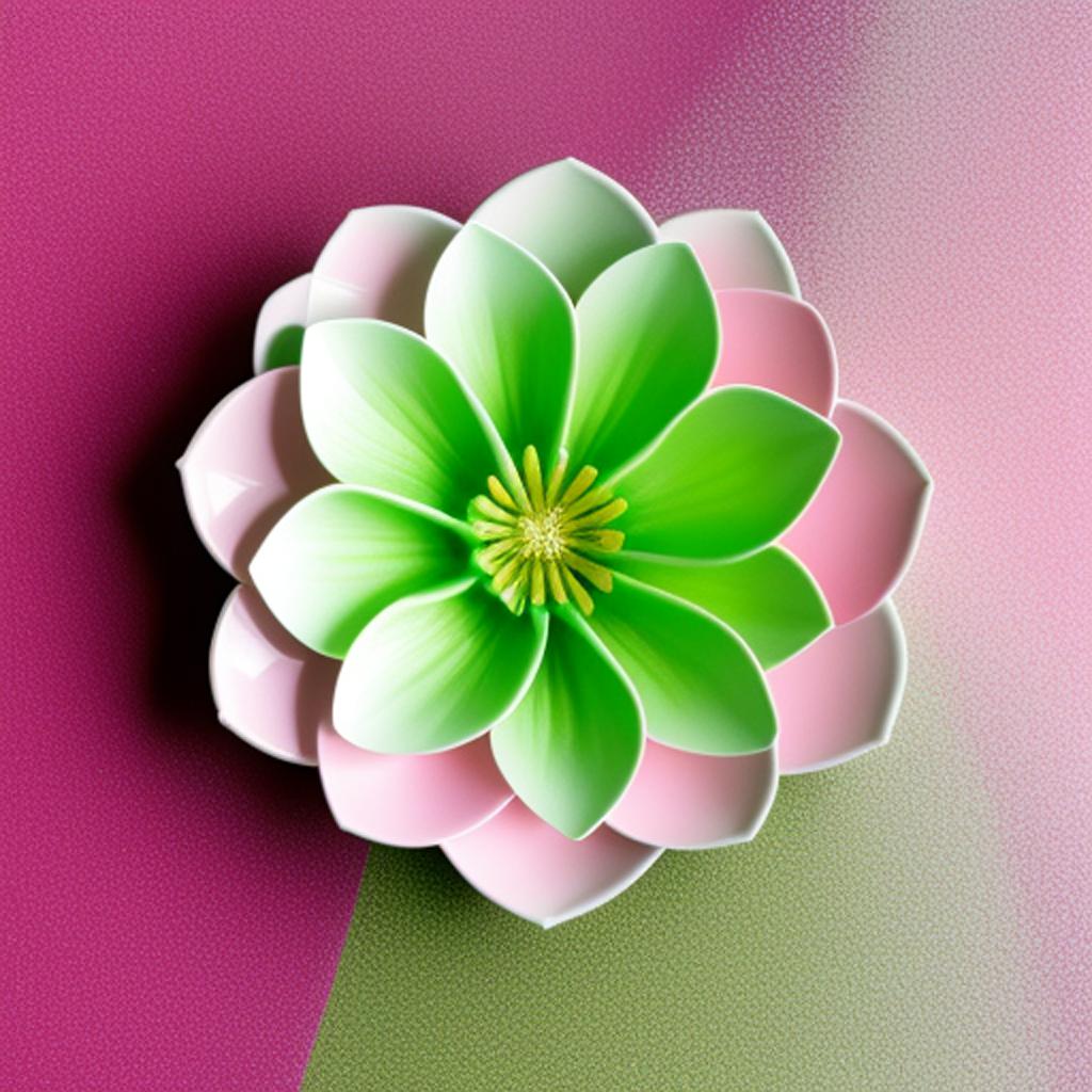 Pink and green syngonium by @ai_generated