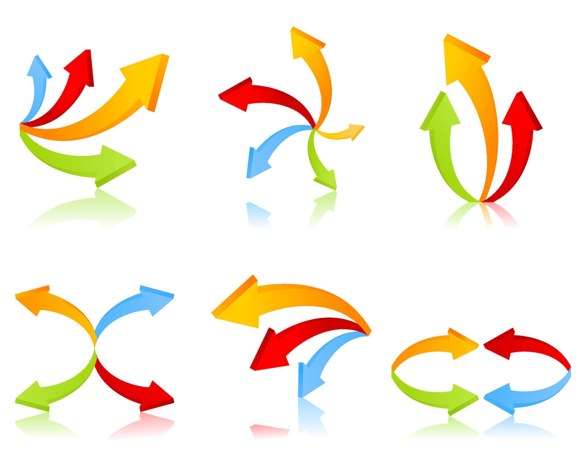 Collection of arrows for web design. A vector illustration Stock Free and Free SVG