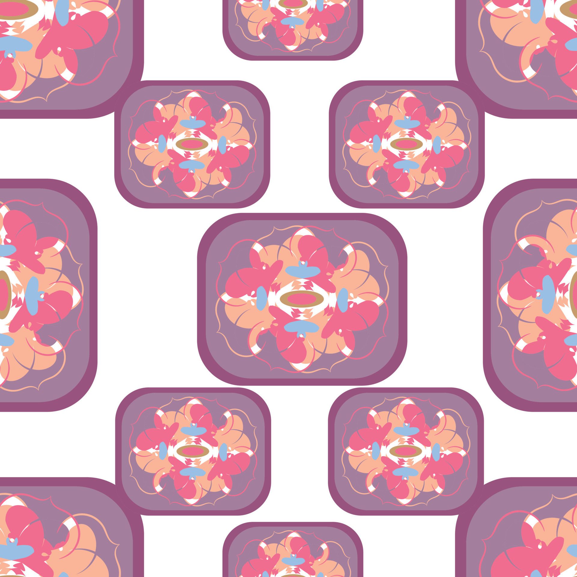 New seamless abstract pattern with floral ornament and high quality illustration. finally it is an expensive design Free Vector