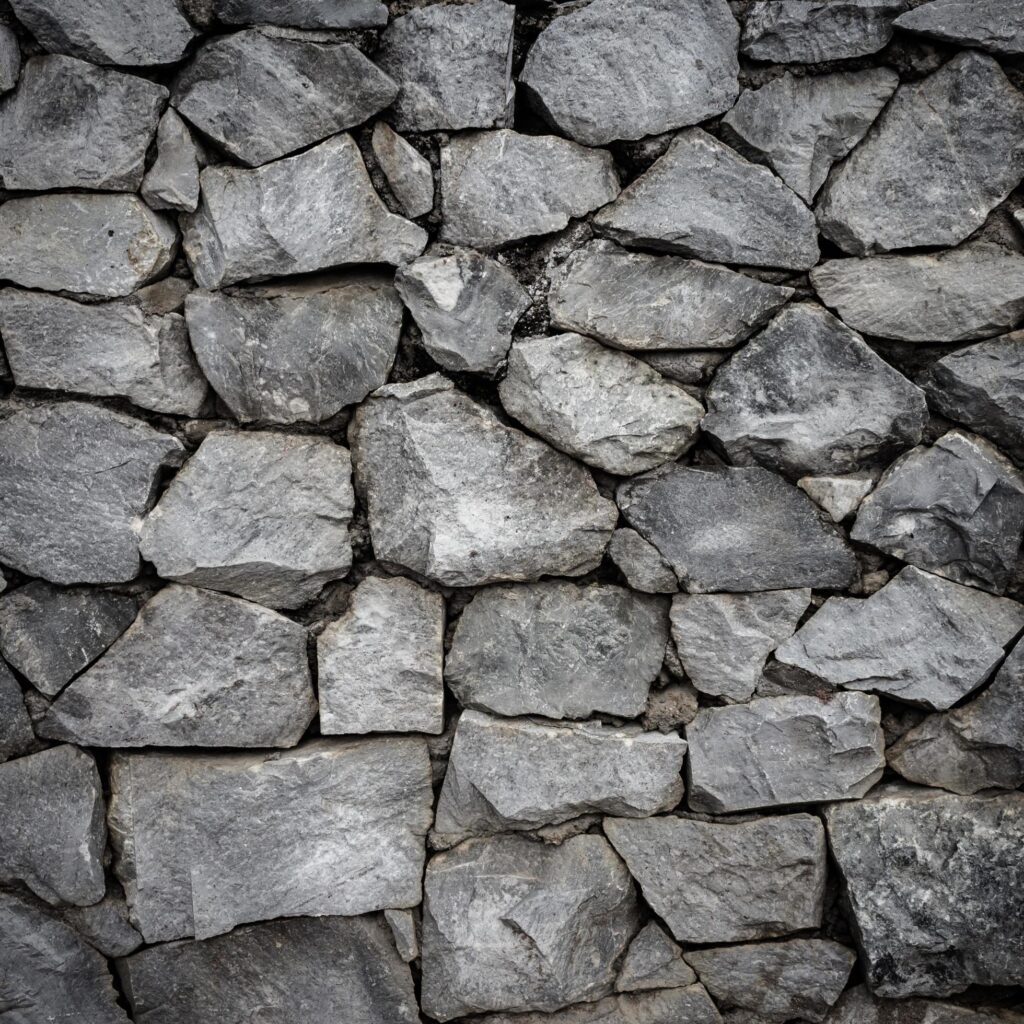 Stone wall background, pattern gray color of modern style Stock Free