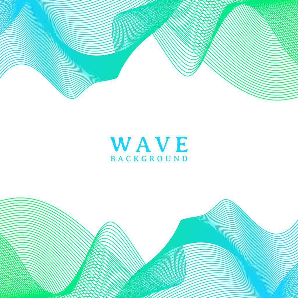 abstract colorful wavy line flowing background Free Vector and Free SVG