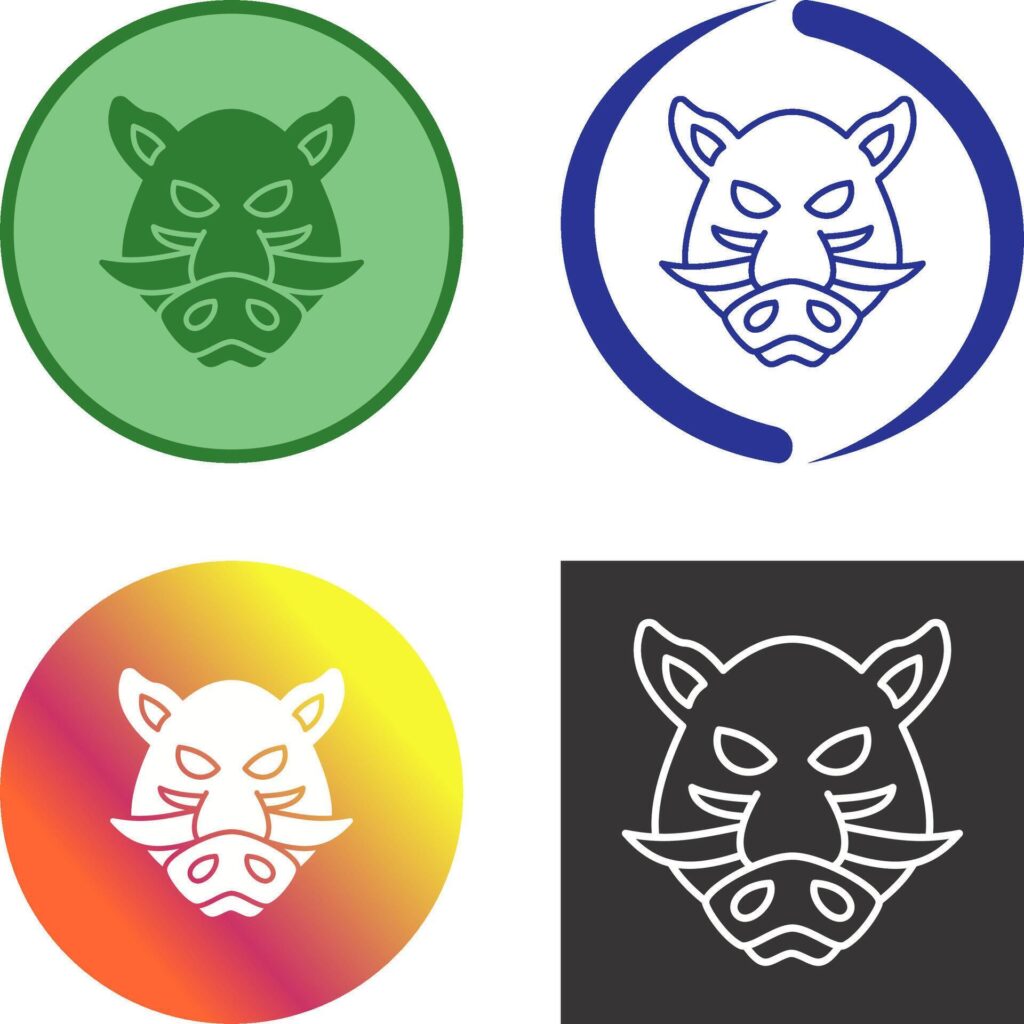 Boar Icon Design Stock Free