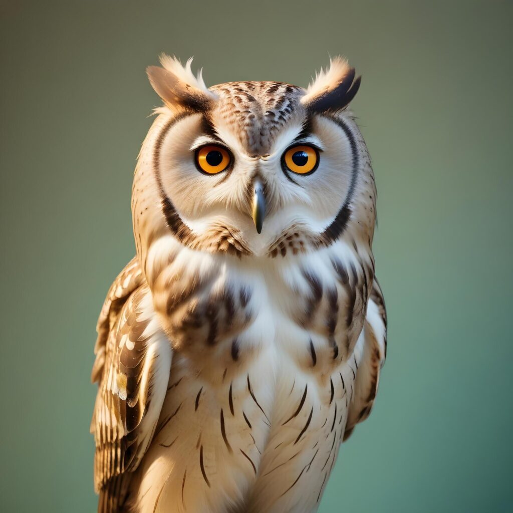 owl on lite background Stock Free