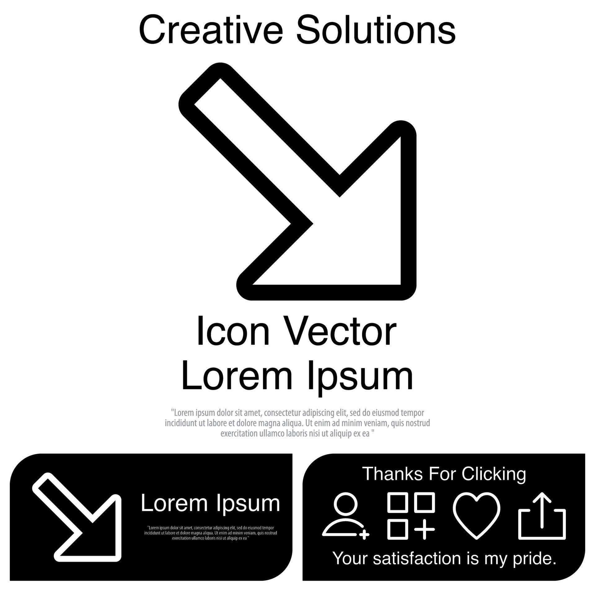 Arrow Icon Vector EPS 10 Stock Free