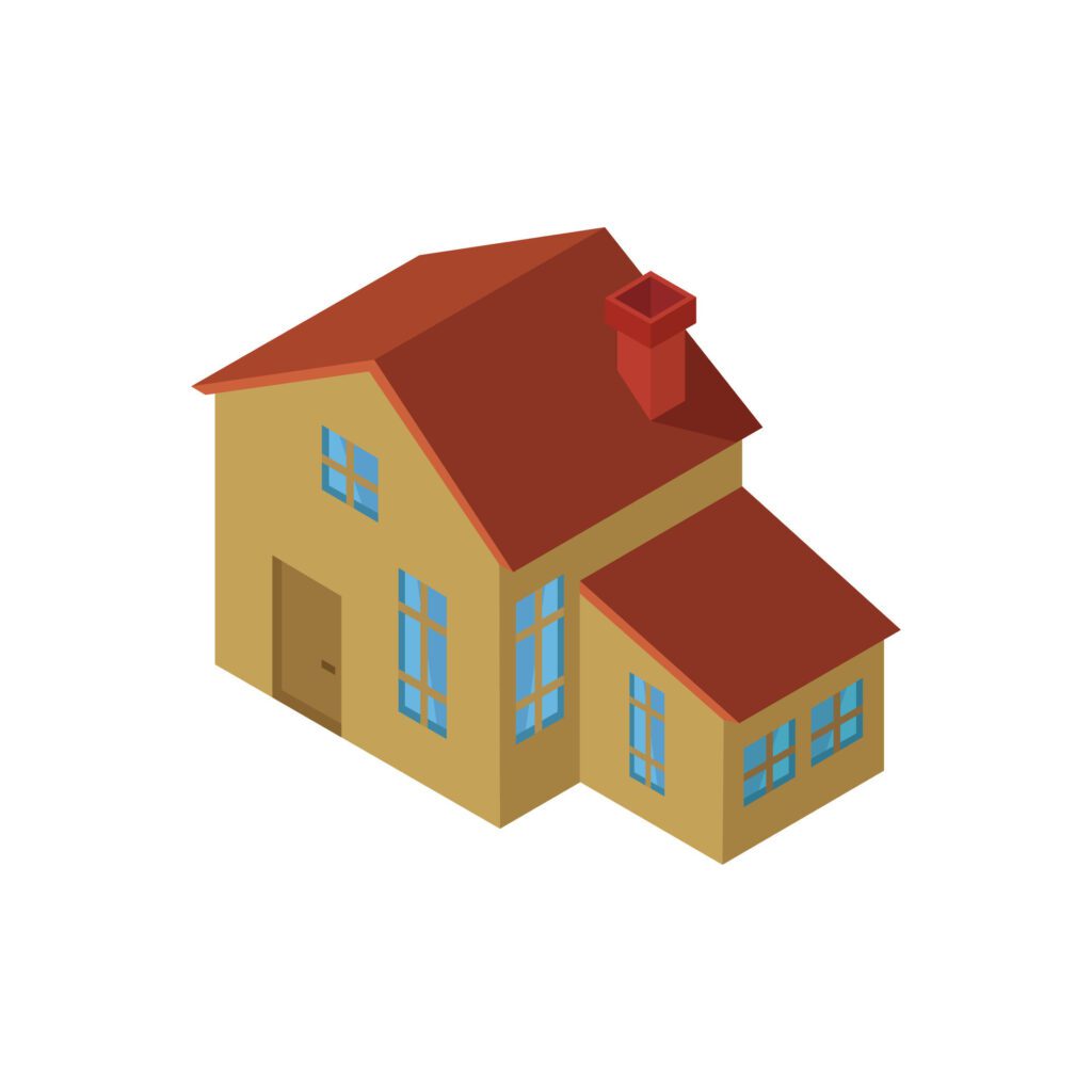 House Icon On Background Free Vector