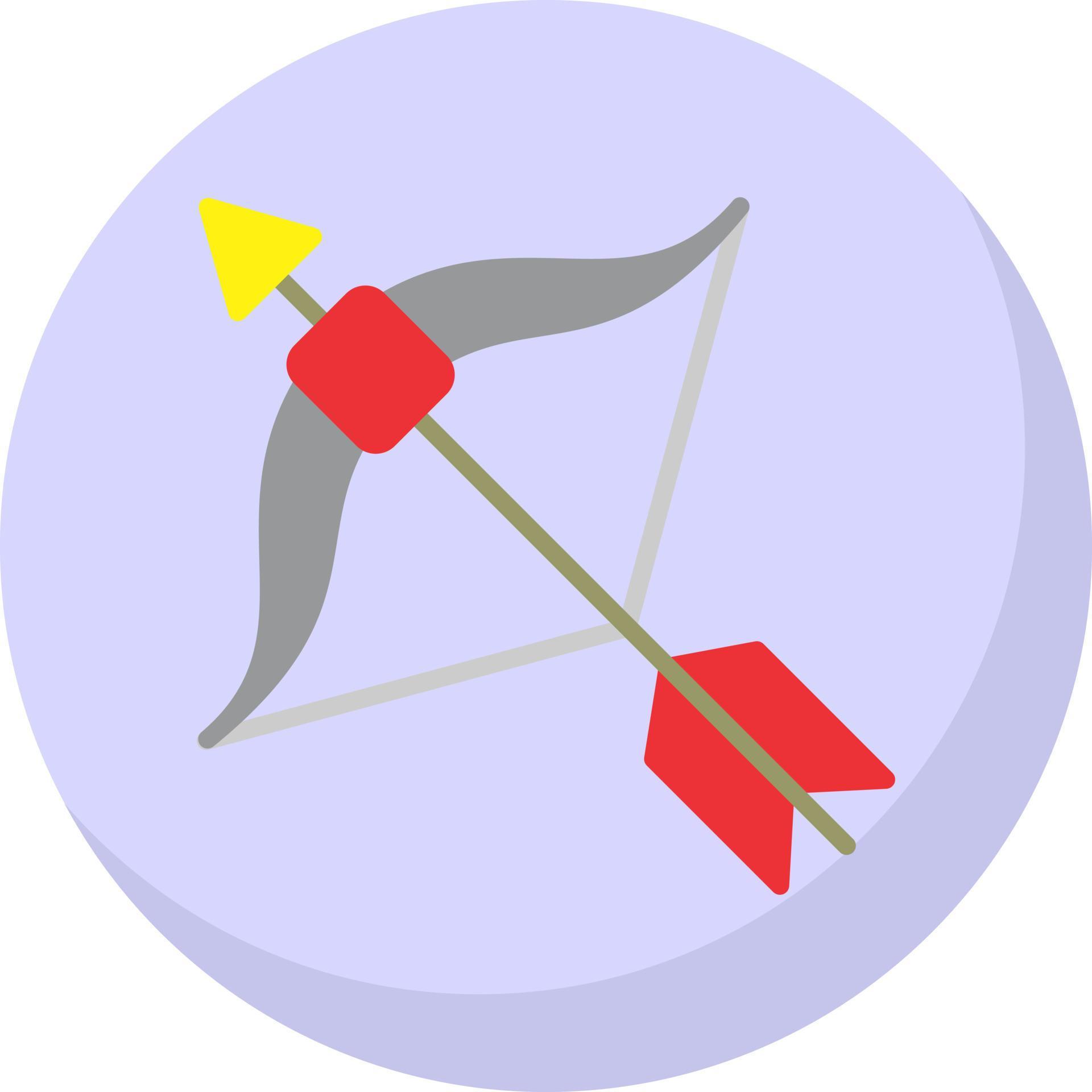 Bow Arrow Vector Icon Design Stock Free