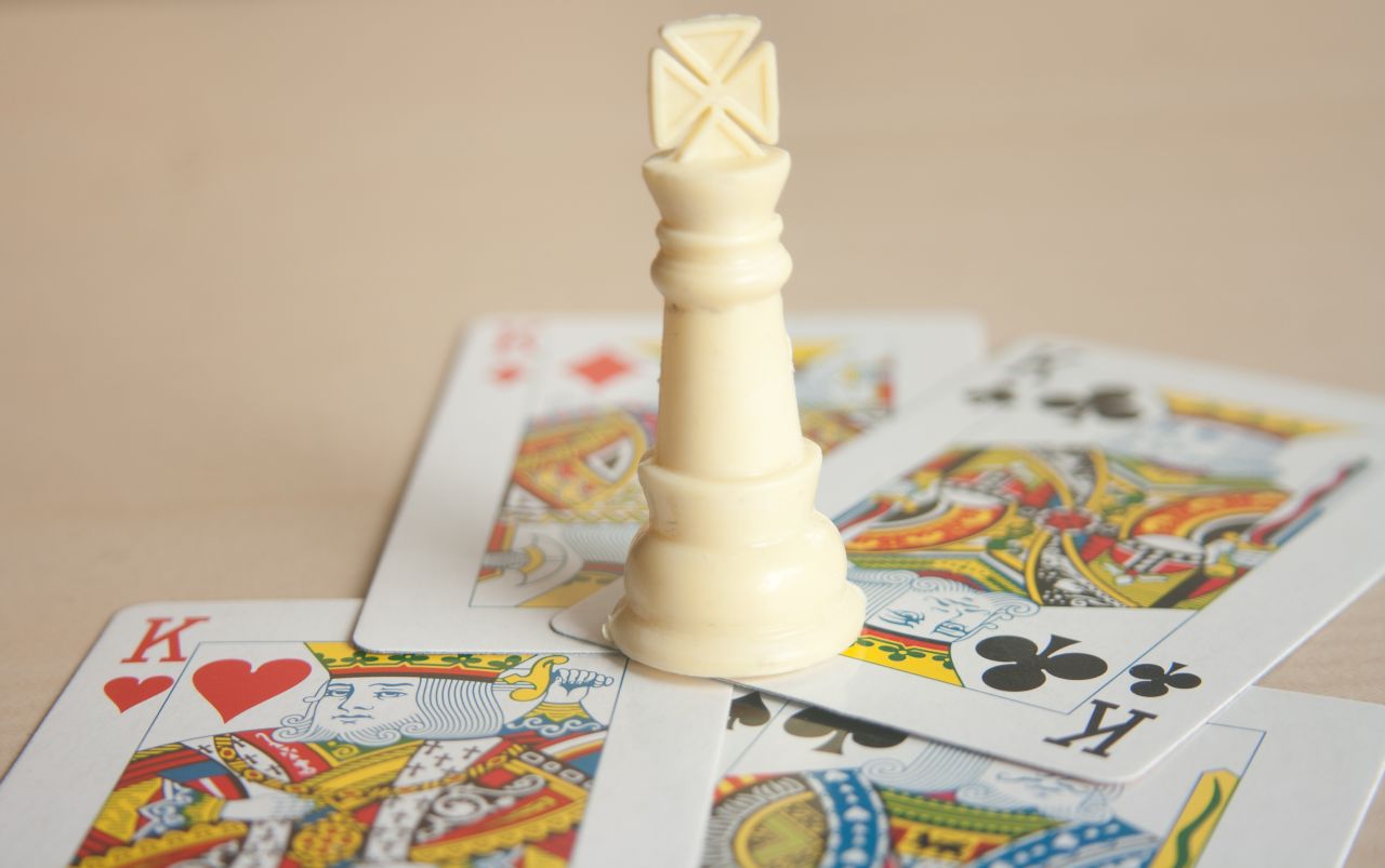 King Of Chess And Cards Stock Free