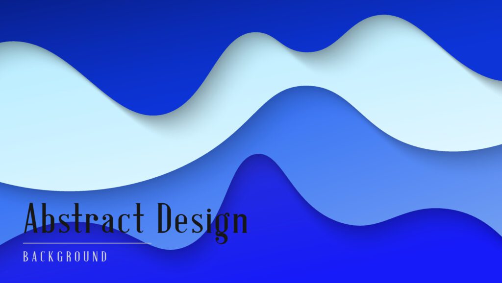 Abstract Modern Gradient Blue Waves Shape Background Design Free Vector and Free SVG