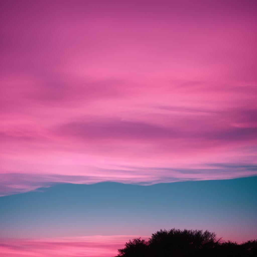 Pink warm sky by by @ai_generated