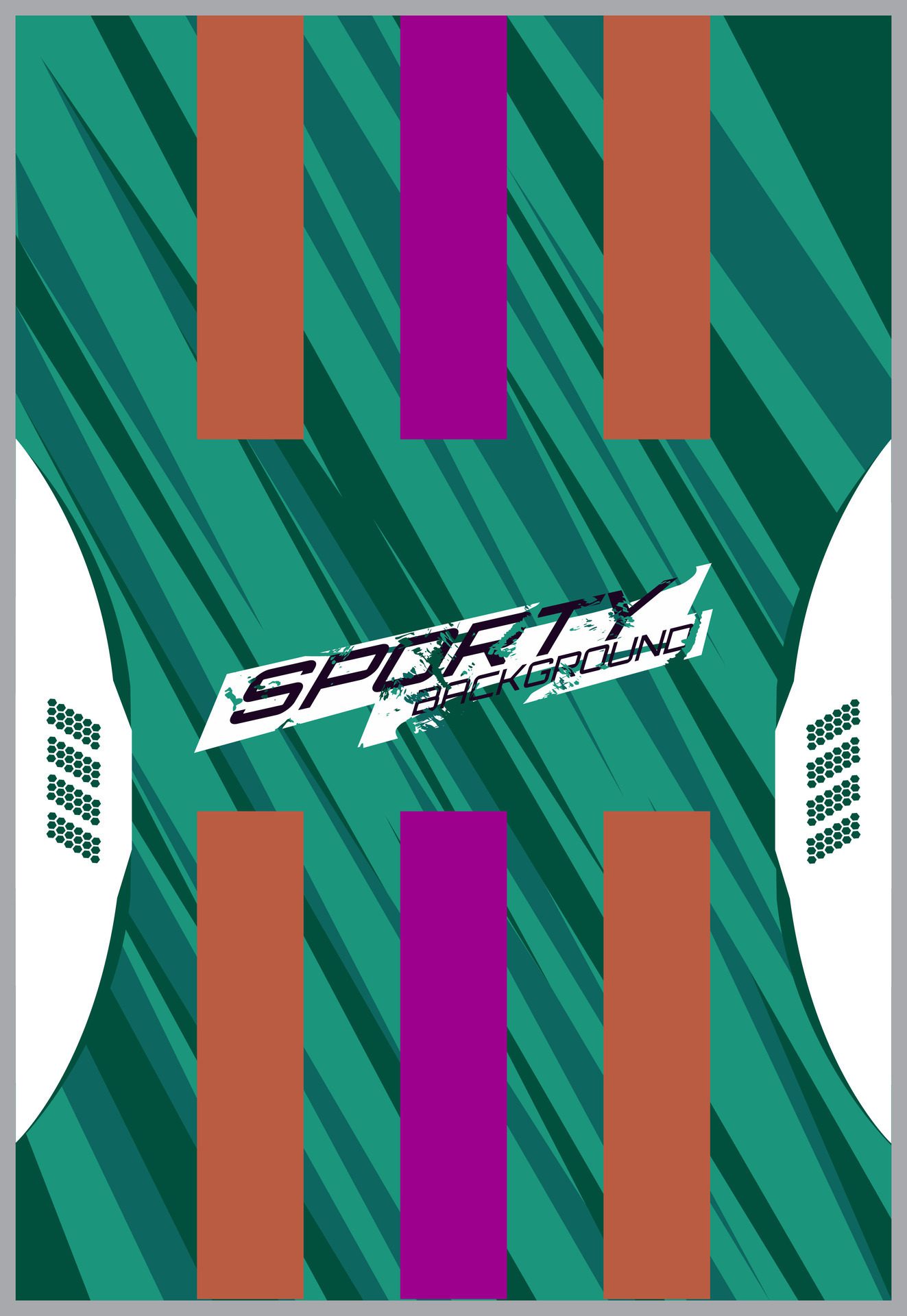 Soccer jersey design for sublimation. Abstract background with sport pattern. Free Vector