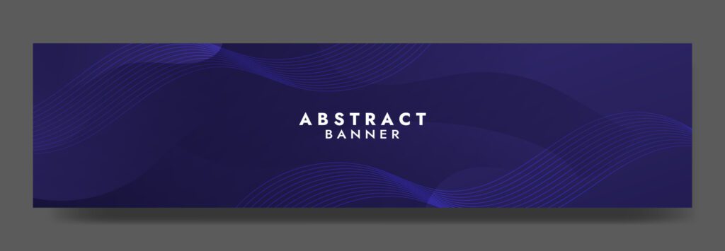 Abstract Blue Fluid Wave Banner Template Free Vector