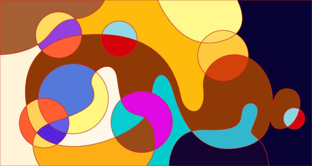 Vector colorful abstract psychedelic liquid and fluid background pattern Free Vector