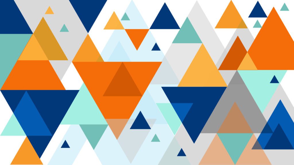 Seamless abstract triangle colorful vector illustration Free Vector