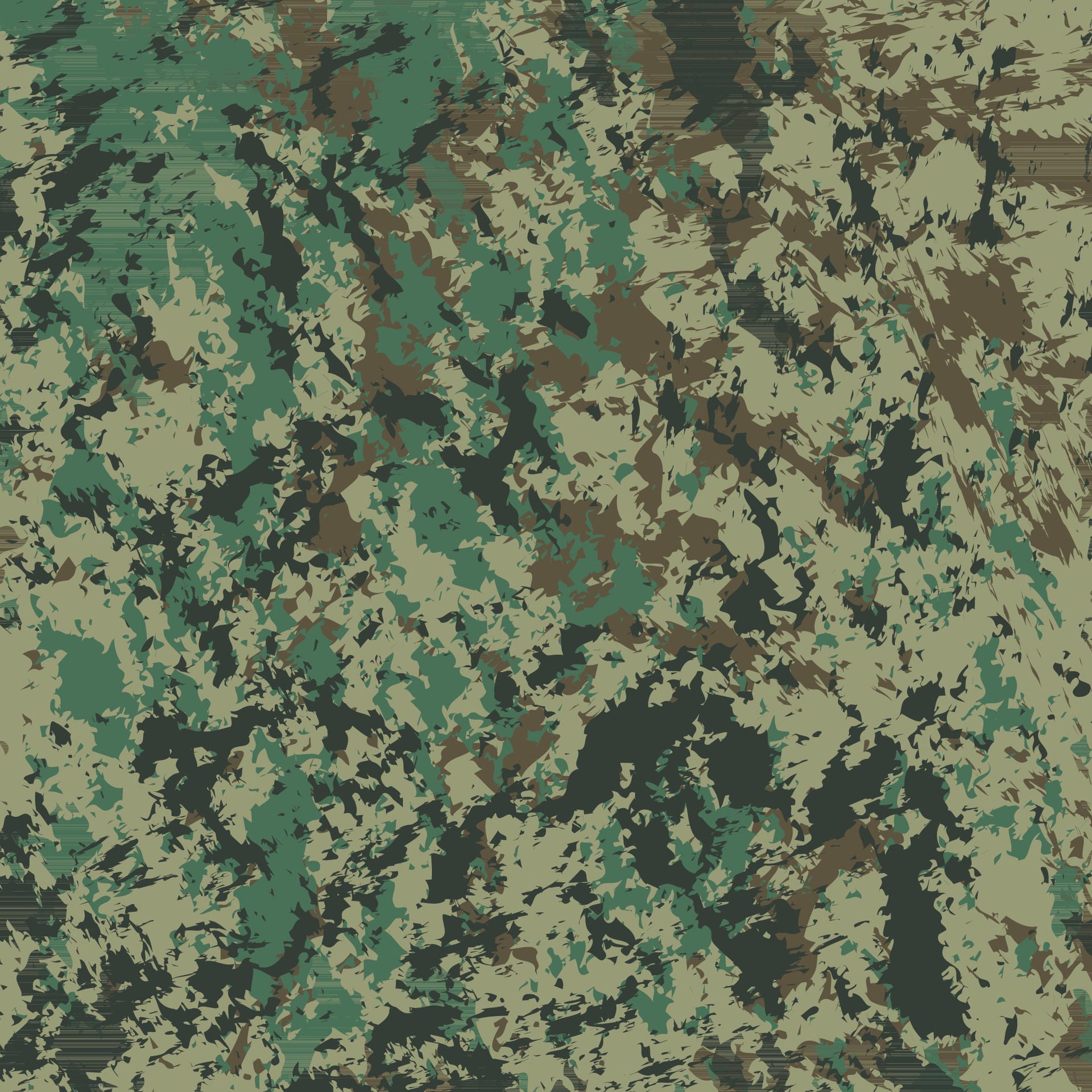 abstract green camouflage uniform pattern for military operation in the jungle Free Vector