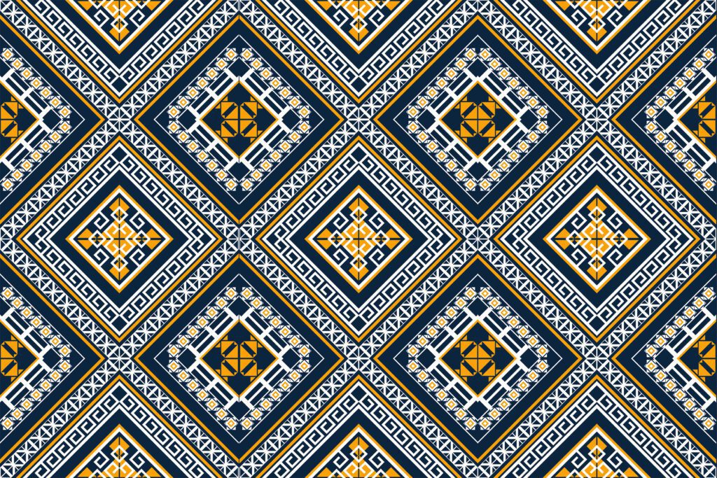 Geometric ethnic pattern seamless. Free Vector