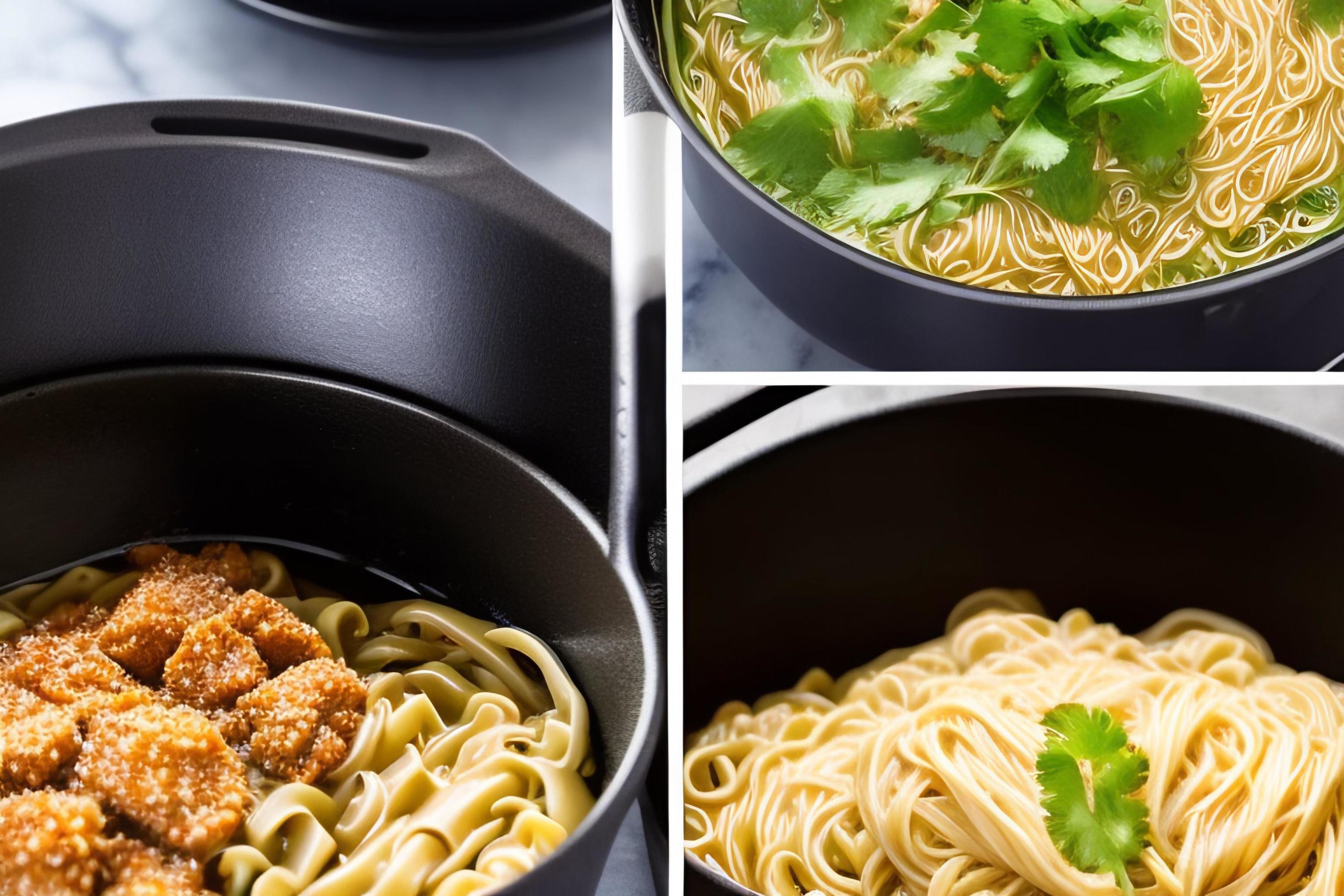 Delicious noodles. Fast food meal with appetizing pasta and chopsticks. Stock Free