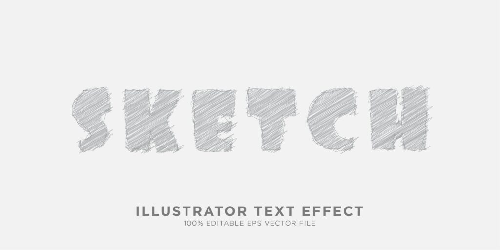 Text Effect Illustrator Style Effect Stock Free