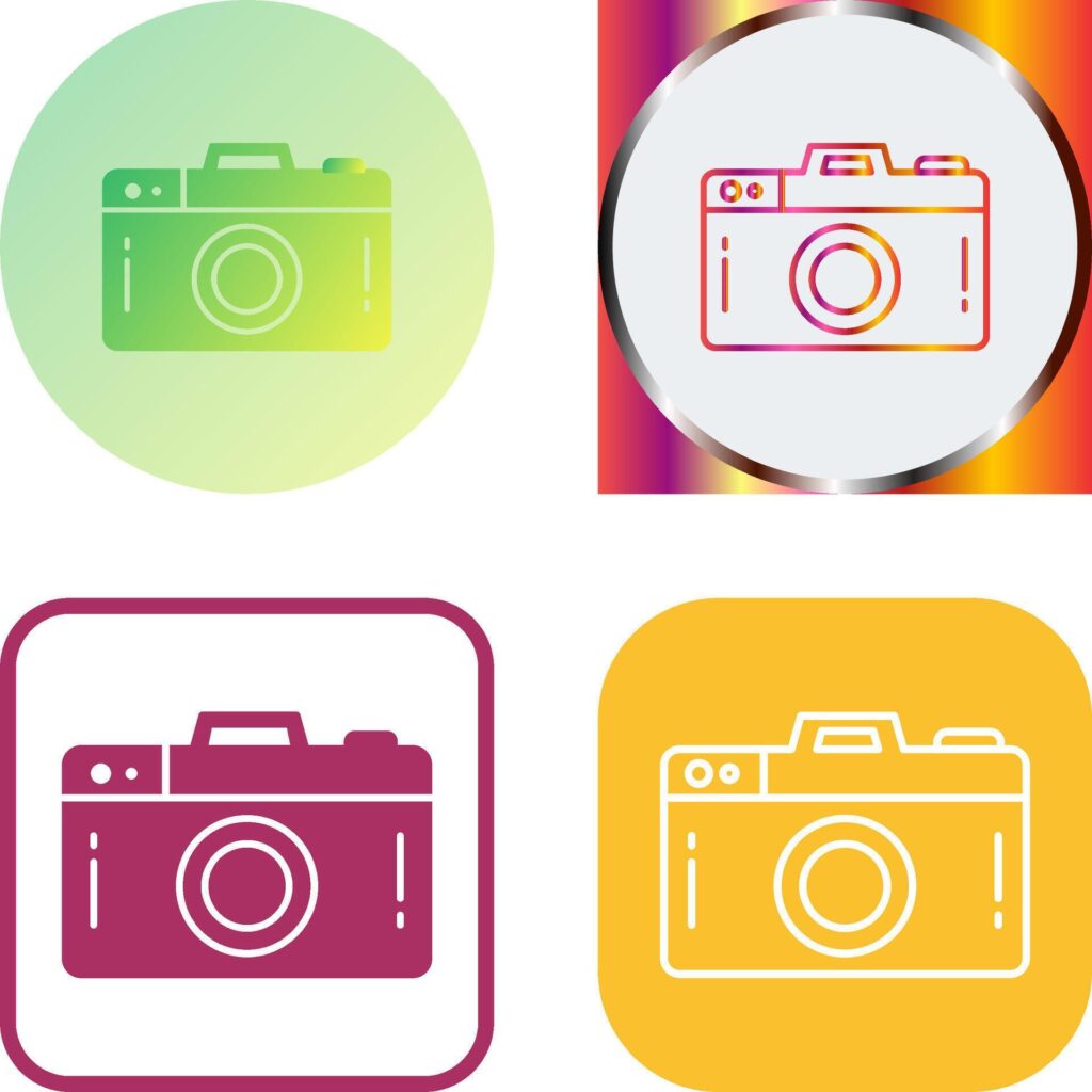 Camera Icon Design Stock Free