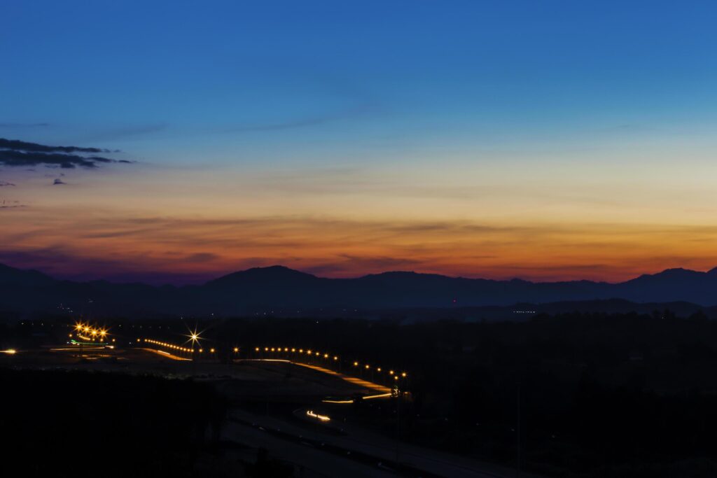 Beautiful sky at sunrise Natural background Stock Free