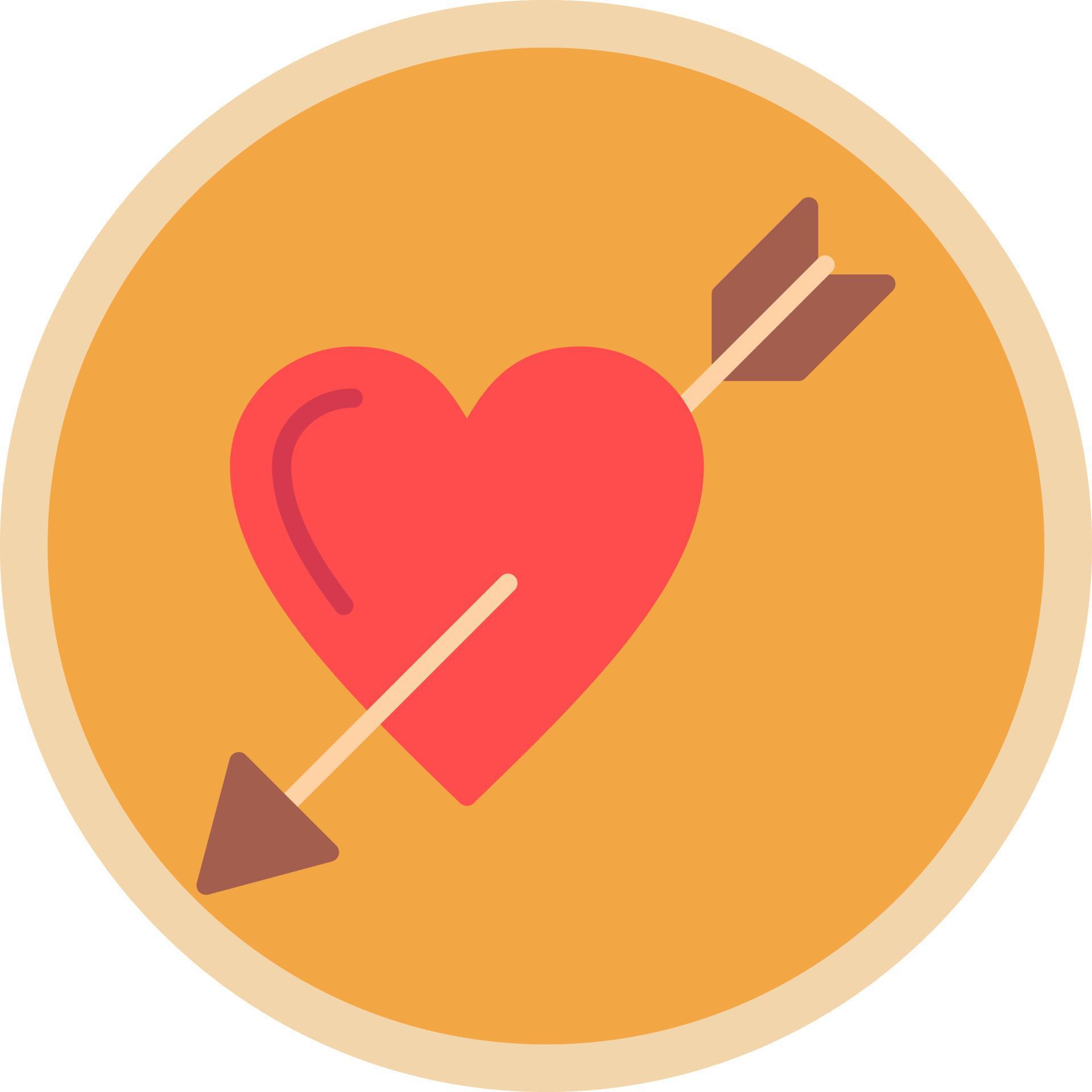 Heart Arrow Vector Icon Design Stock Free