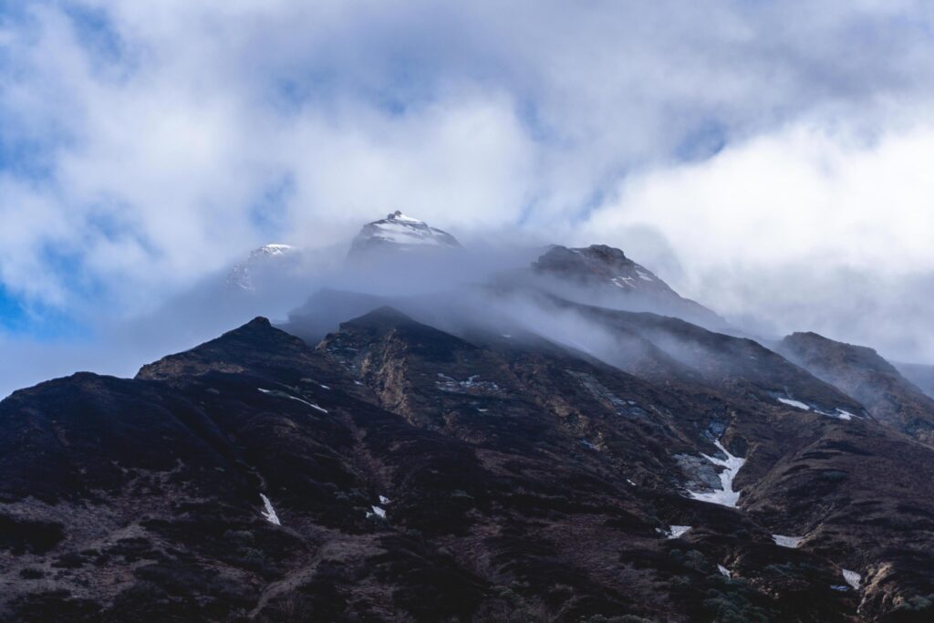 Mountain in Nepal, Annapurna Base Camp, Machapuchare Mountain, Annapurna Trekking, Travel in Nepal Stock Free