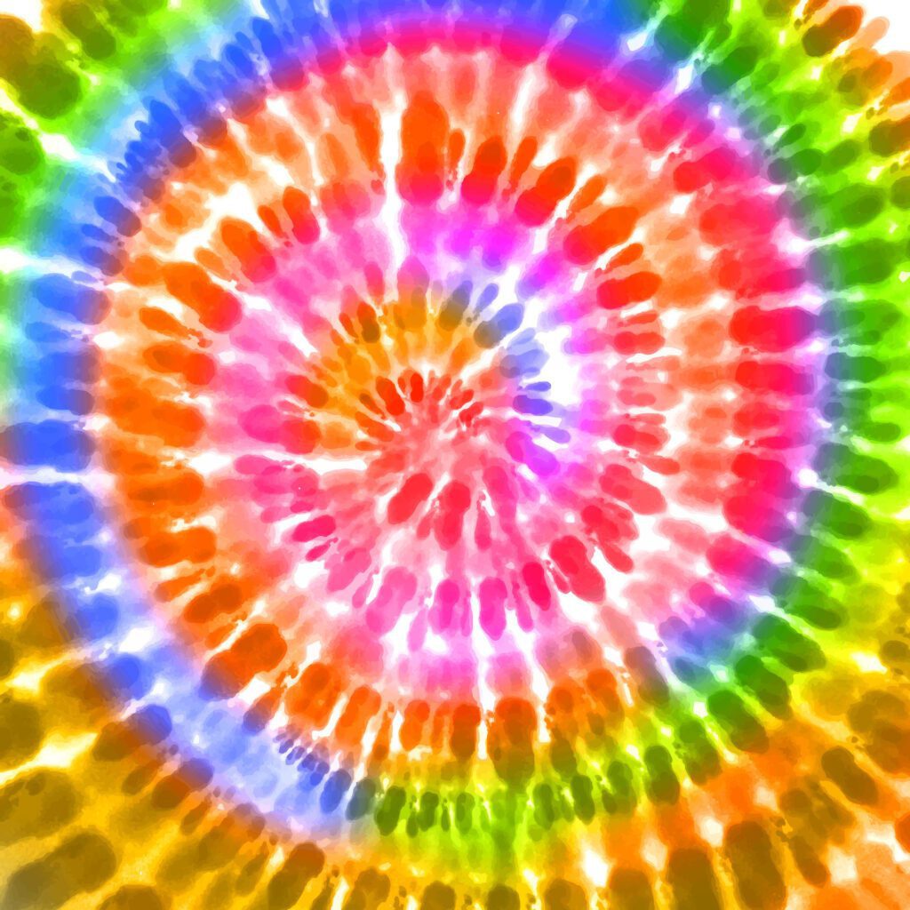 rainbow tie dye abstract background design Free Vector