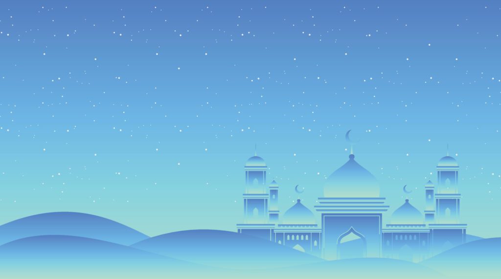 Islamic Background. Eid Mubarak Background. Ramadan Kareem Background. Free Vector