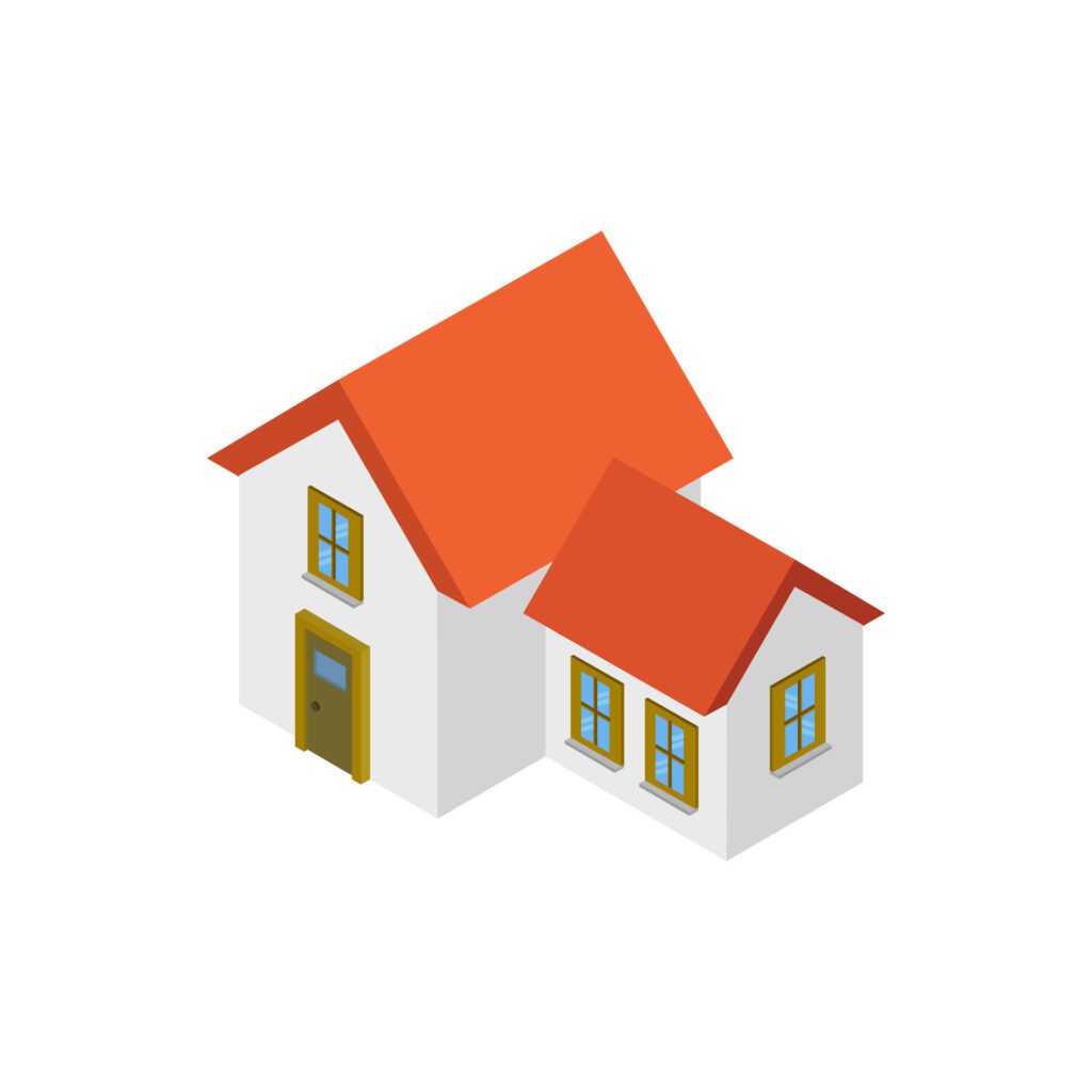 House Icon On Background Free Vector