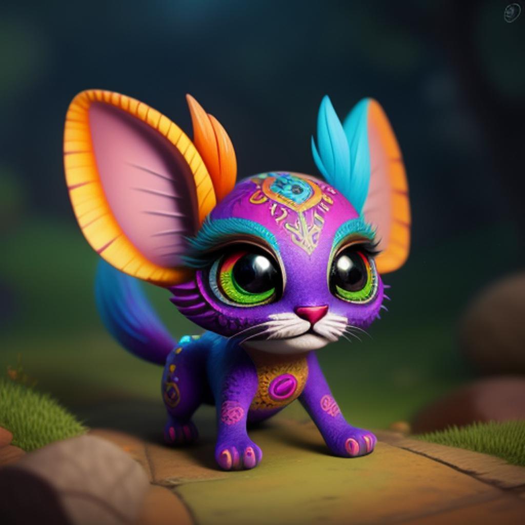 Cute adorable alebrije by by @ai_generated