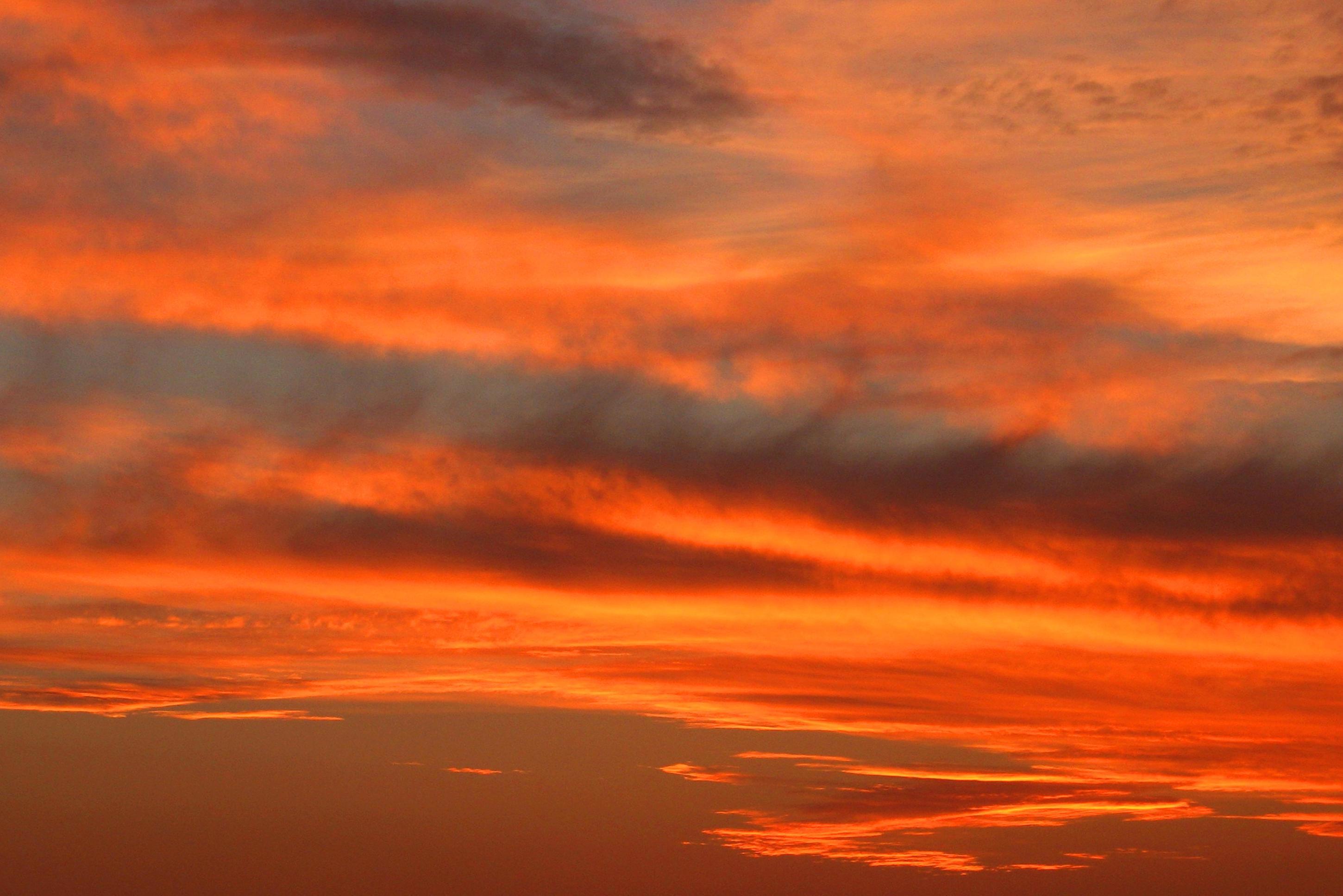 sunset sky gorgeous panorama natural sunset bright dramatic sky Stock Free