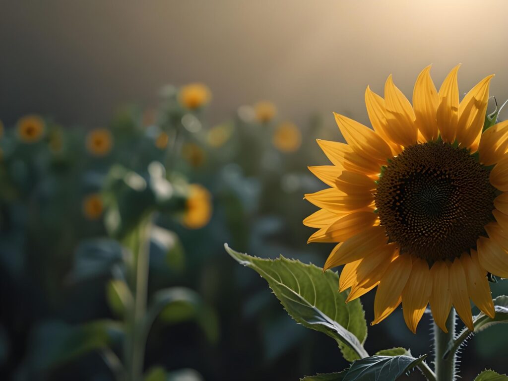 yellow Sun flower background Stock Free