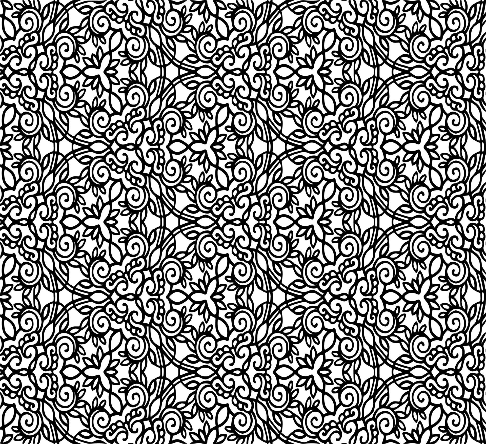 Vector silhouette of patterns on white background Free Vector and Free SVG