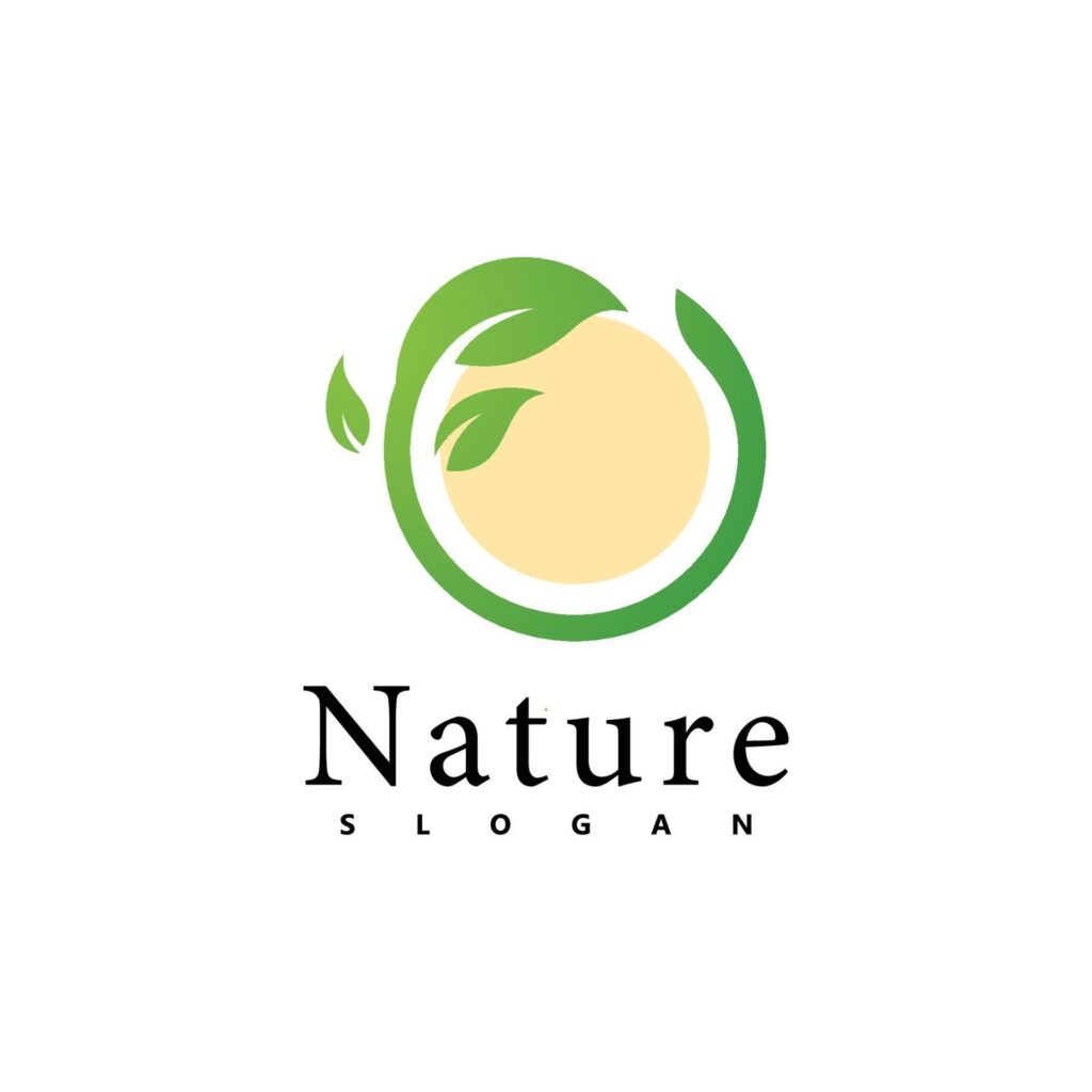 Nature logo vector design template. leaf icon Stock Free